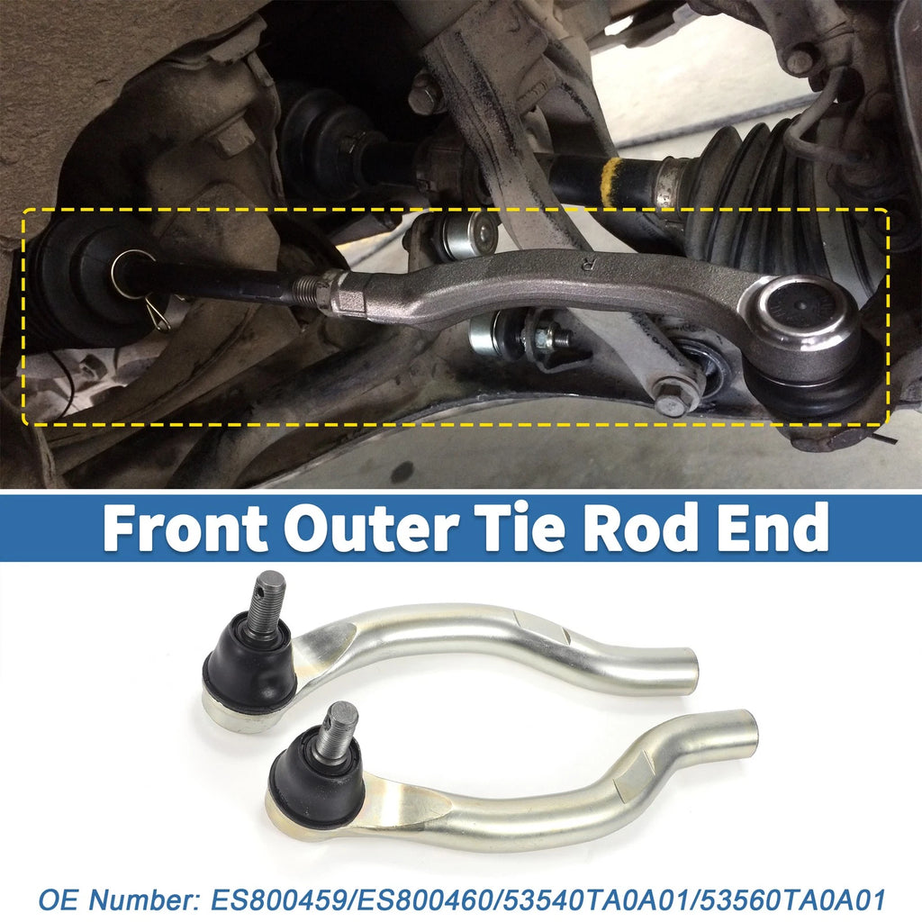 2pcs Front Outer Tie Rod Ends for Acura TSX (2009–2014)