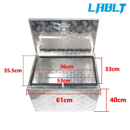 Aluminum Underbody Storage Tool Box for RV Trailer Truck Pickup (24"x17"x18")