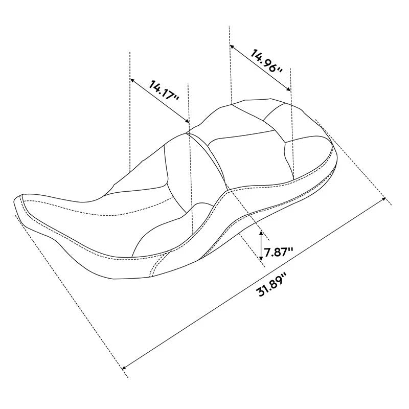 Driver & Passenger Seat for Harley Touring Electra Glide FLHT (1997–2007)
