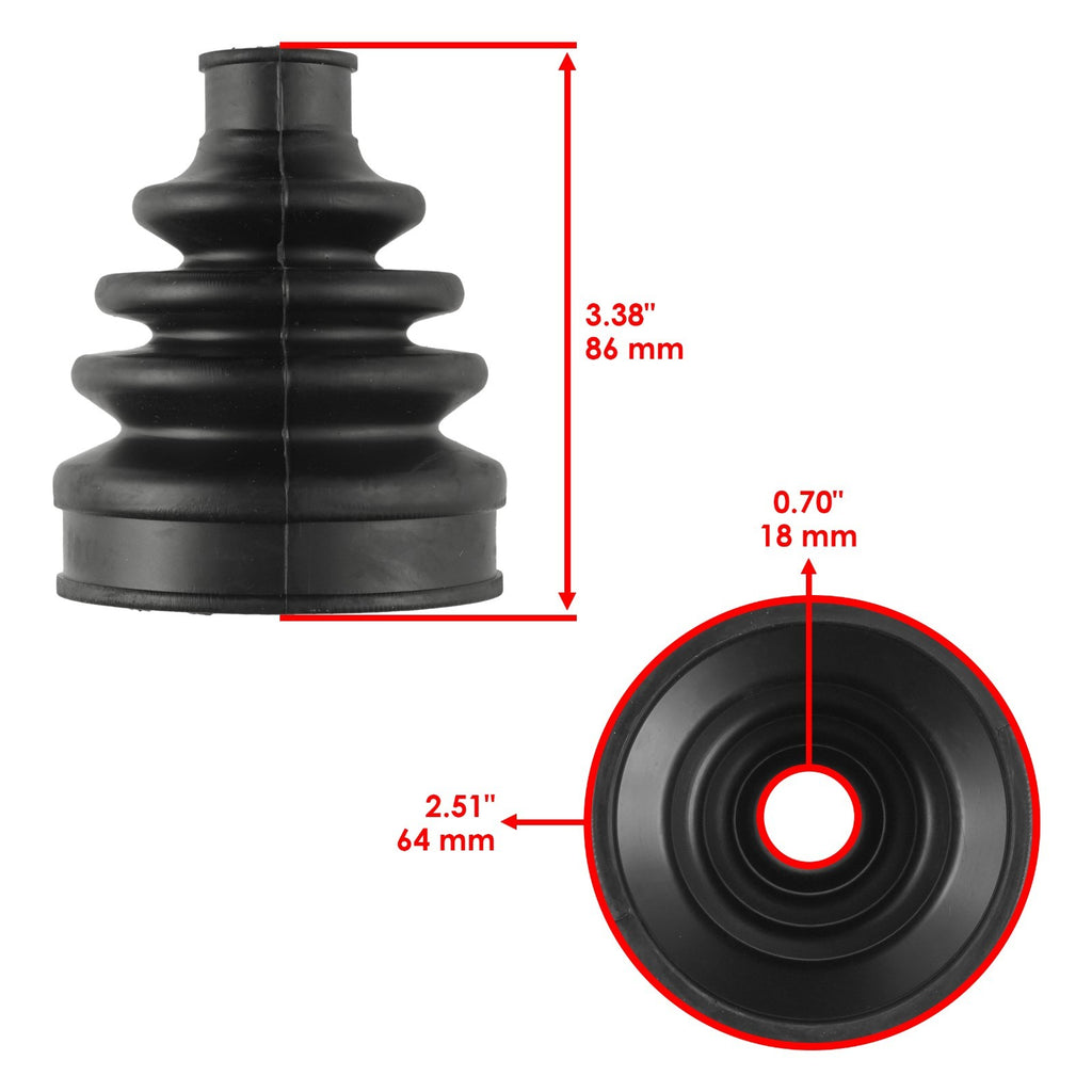 Front Axle CV Boot Kit Inner Outer for Can-Am Outlander 500 XT 2007-2012