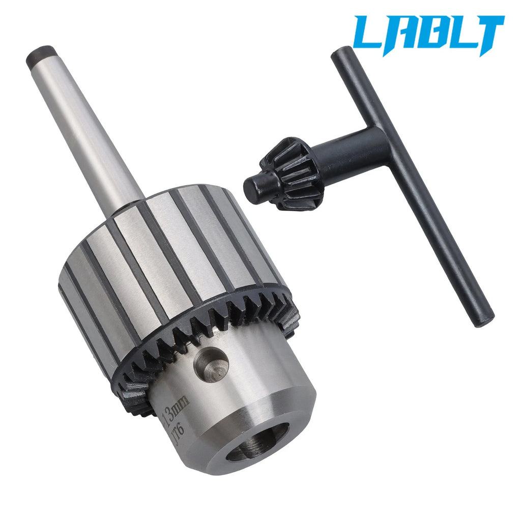 1/2" Precision Keyed Drill Chuck with MT1-JT6 Arbor for Lathes & Drill
