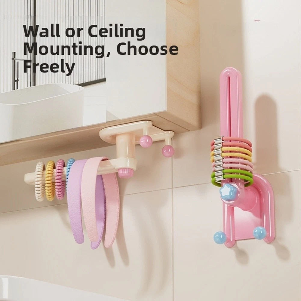 Dual Hook Wall Mounted Organizer for Hair Accessories (No Part Numbers)