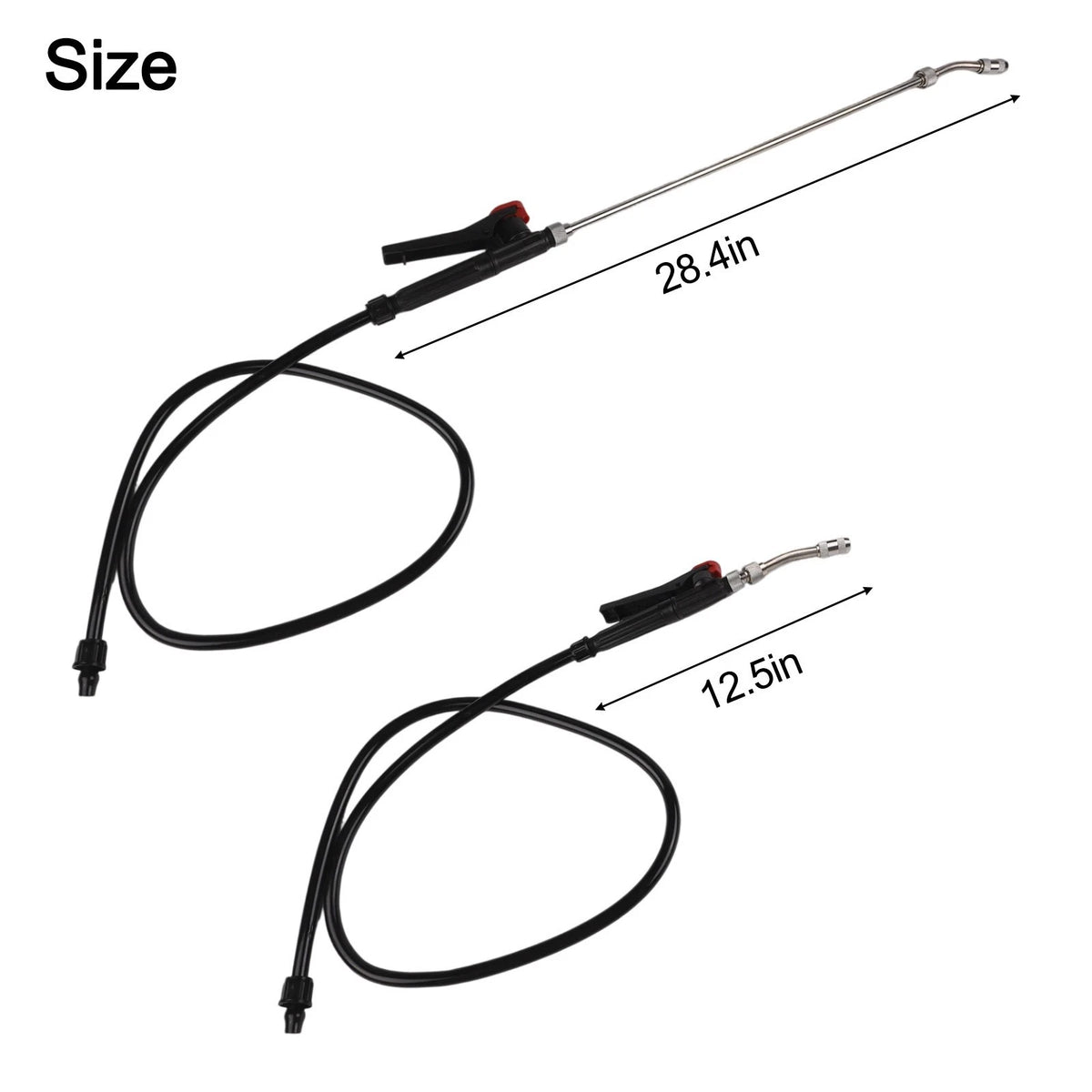 29 Inch Stainless Steel Wand with Ergonomic Handle for