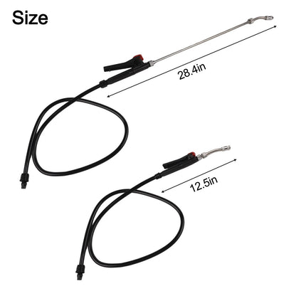 29 Inch Stainless Steel Wand with Ergonomic Handle for