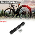 Bicycle Spokes Kit 14G J Bend 224mm with Nipples for Universal Use