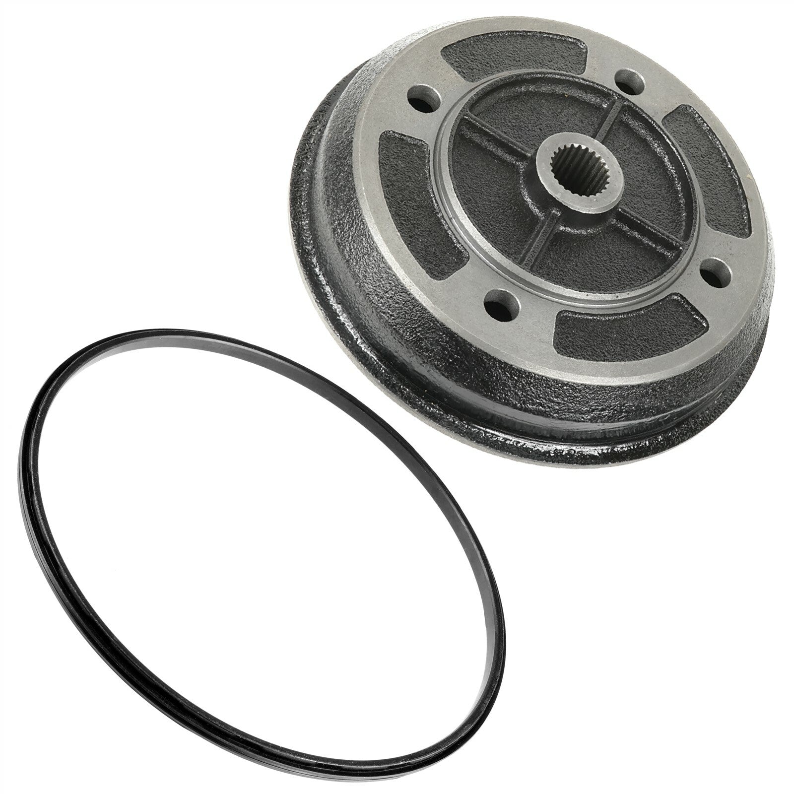 Brake Drum Front Left with Seal Replacement for Kawasaki Mule (1993–2010)