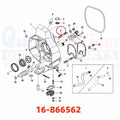 Set of 4 MerCruiser Studs W/Gimbal Housing 16-56296 16-866562