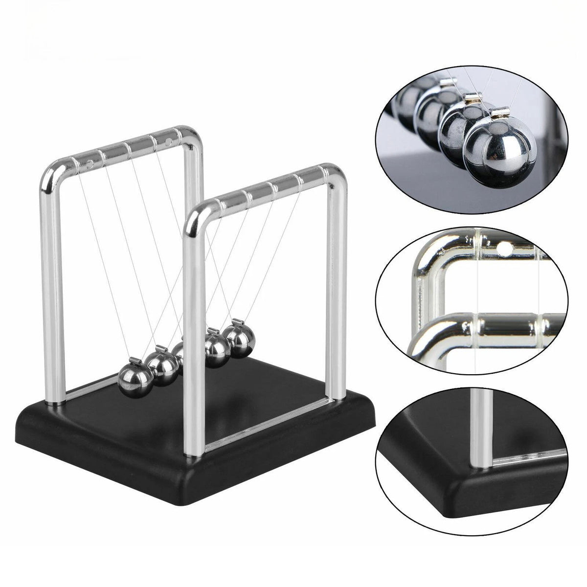 Newton's Cradle Metal Pendulum Balls for Desk Table Mini Size