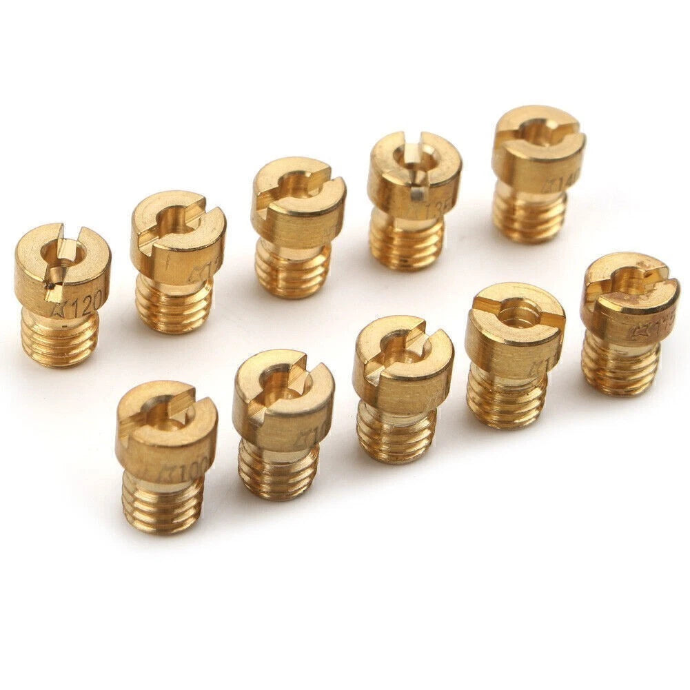 10pcs Carburetor Pilot Nozzle Kit for PWK Mikuni OKO KOSO (#100-#140)