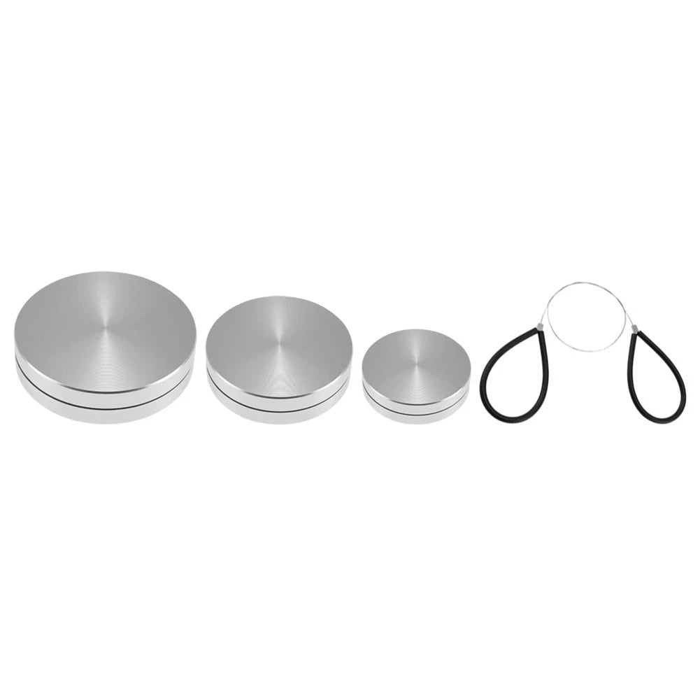 4 Piece Pottery Trimming Tool Set with Rotary Spinners and Cutting Wire