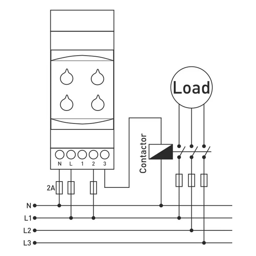 GKM11 Motor Protection Relay with LED Indicator for 220VAC Systems