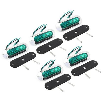 5pcs LED Side Clearance Marker Lights for Truck Trailer Pickup (12V 24V)