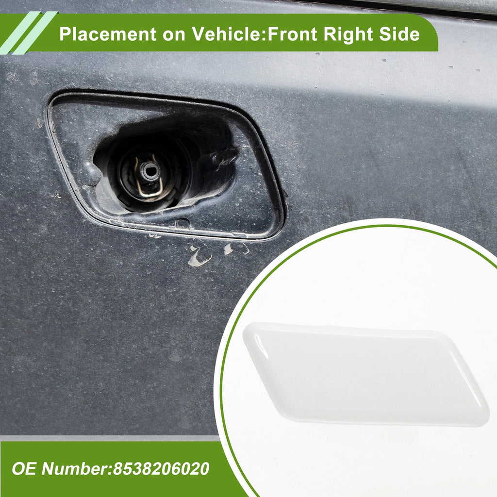 Washer Nozzle Cover Cap Front Right for Toyota Camry (2009–2012) White