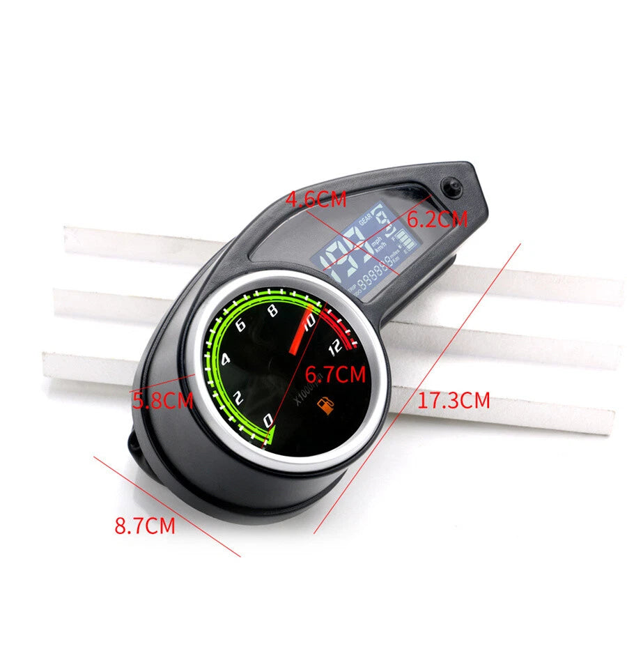 Digital Speedometer Tachometer Odometer Gauge for RPS Hawk 250 (2008–2023)