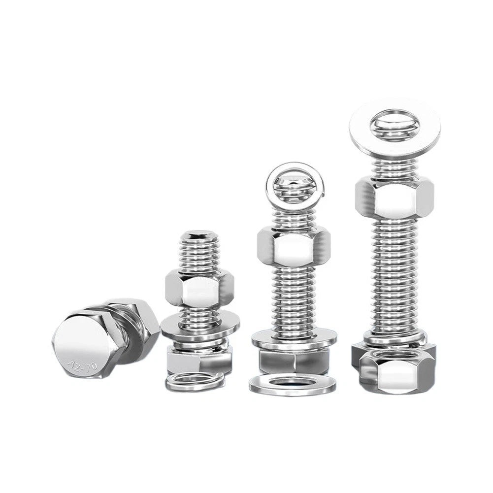 Stainless Steel Hex Bolt Nut Kit for M6 (Outdoor Indoor)