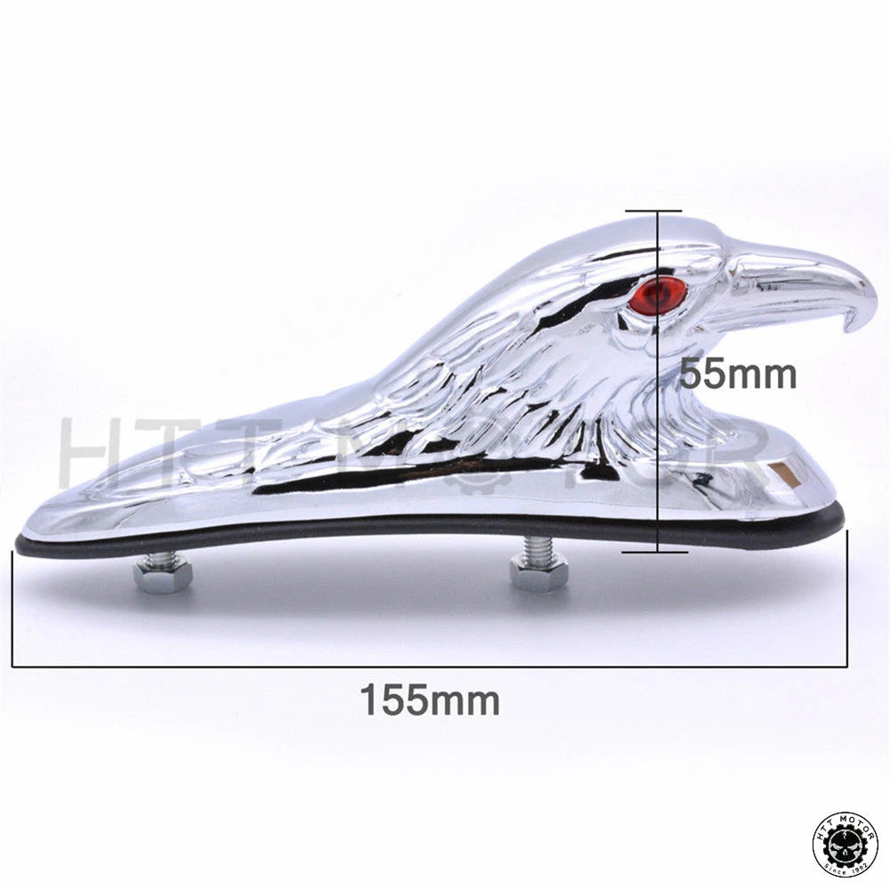 Chrome Front Fender Bonnet Eagle Head for Motorcycle (HTTMT)