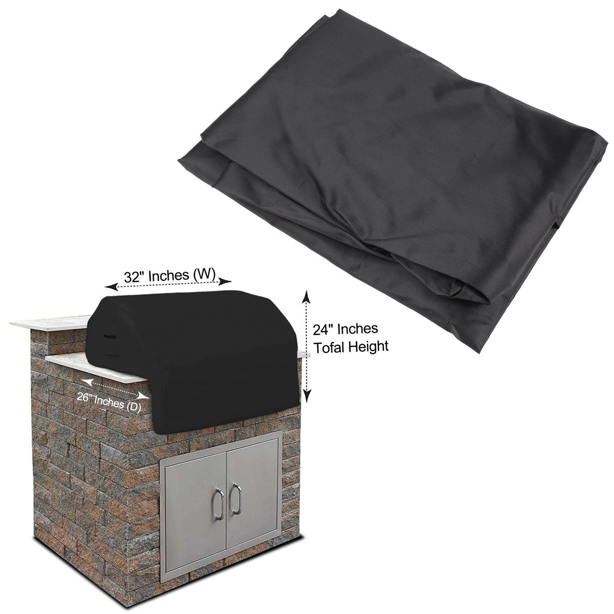 BBQ Grill Cover for Backyard Party - Abrasion Resistant, Easy to Clean