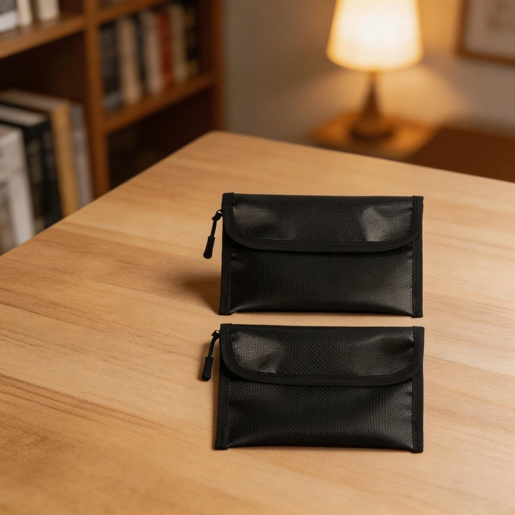 2 Pack Fireproof Pouches for Cash and Documents