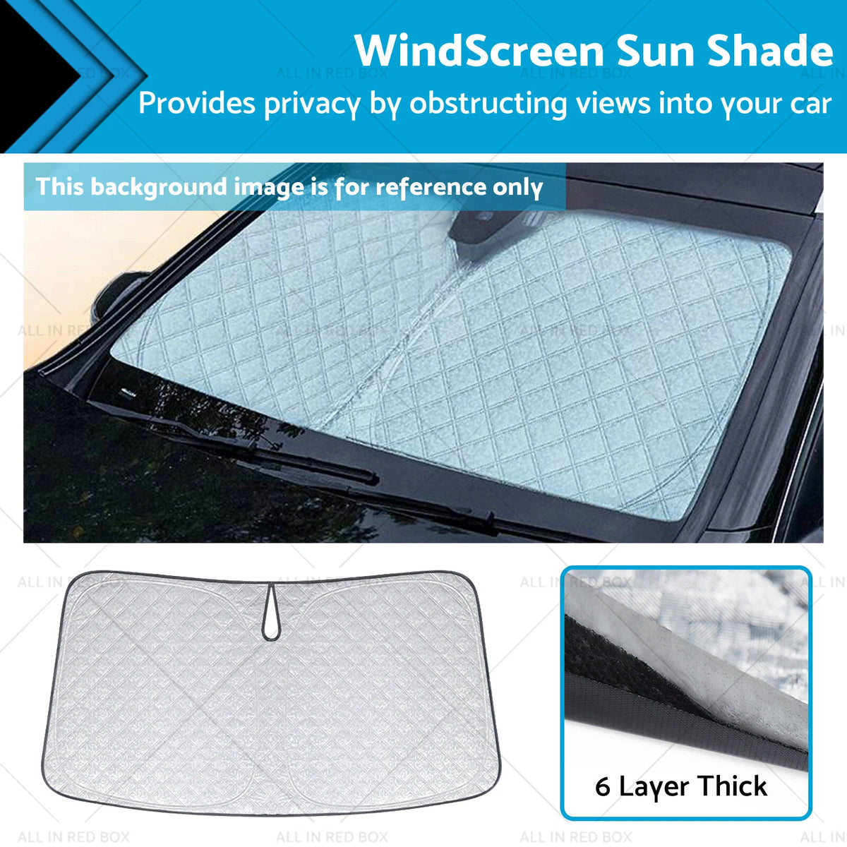 6 Layer WindScreen Sun Shade for MG MG3 (2016–2024) UV Protection