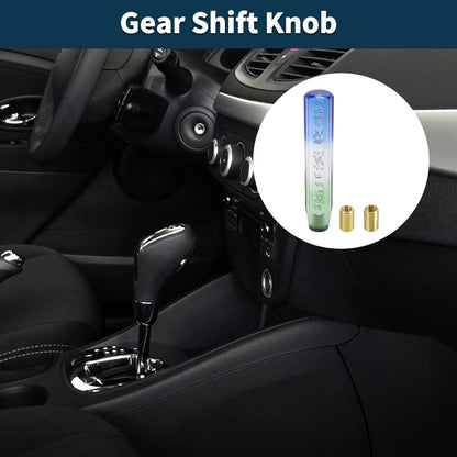 Shift Knob Set of 1 for Universal Vehicles (25cm, Acrylic Blue White)