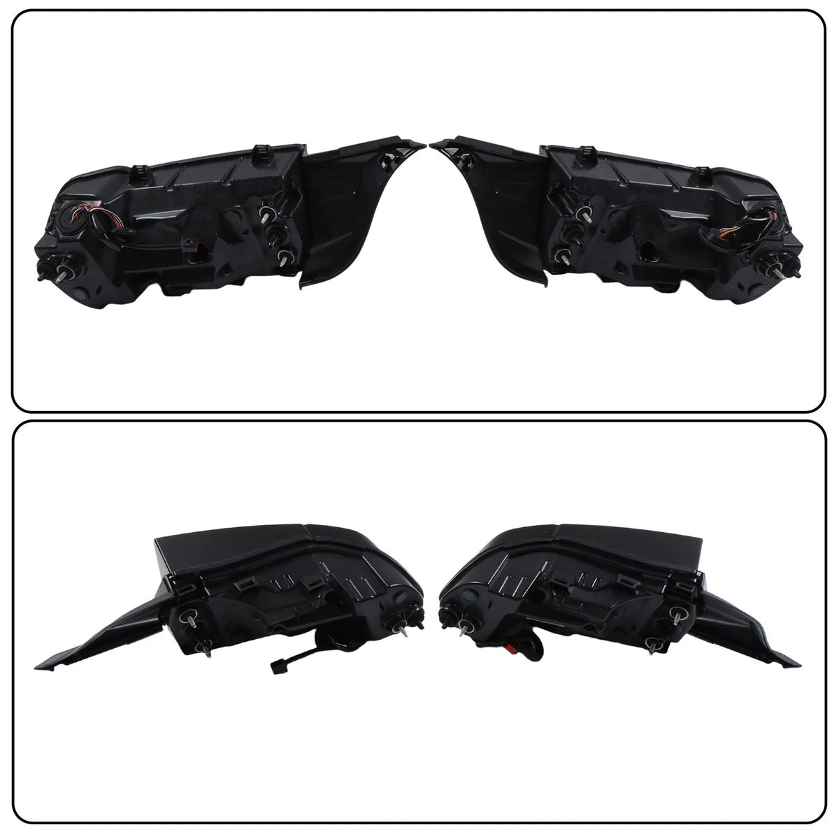 LED Tail Lights for Ford Mustang (2024–2025) Red Black Left + Right