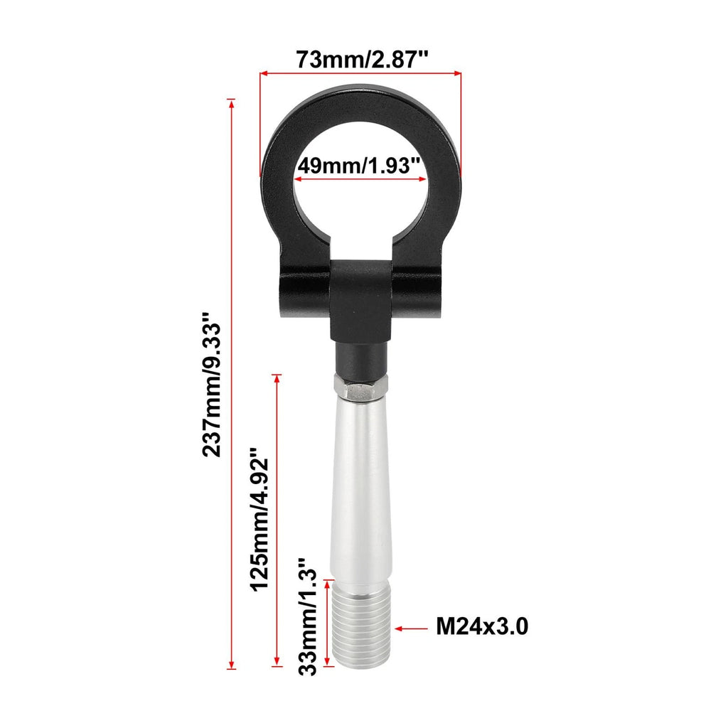 Tow Hook Screw On Round Ring for Mitsubishi Lancer EVO X (2008–2015)
