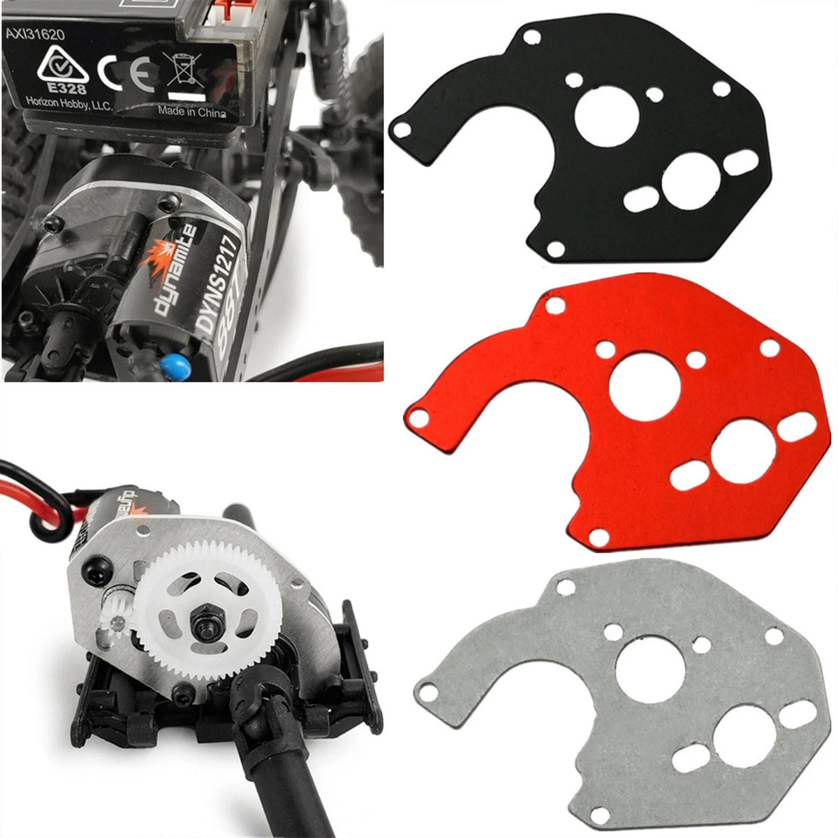 Gearbox Bracket Plate for Axial SCX24 90081 (2020–2023)