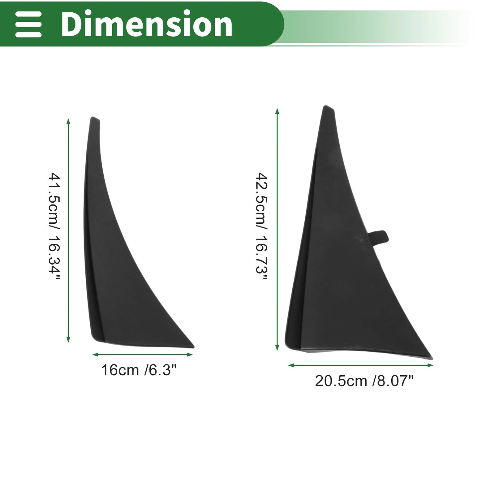 Mud Flaps Splash Guards for Chevrolet Corvette C7 (2014–2019) With Mounts