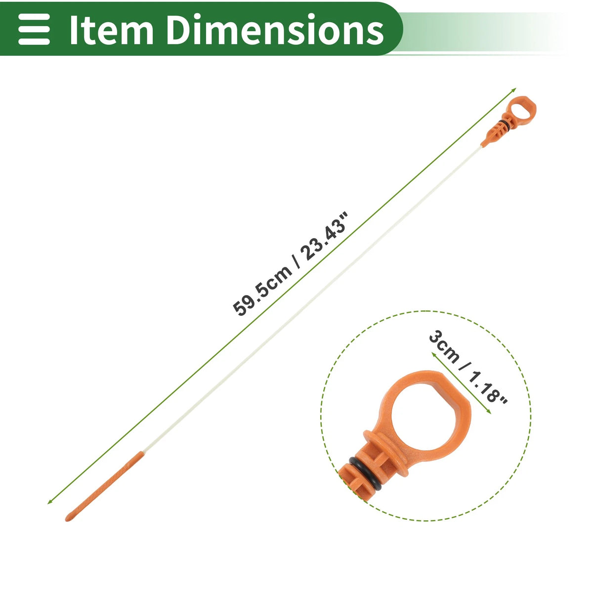 Engine Oil Dipstick for Citroen Berlingo (B9) 1.6 HDi 110 (2008–2024)