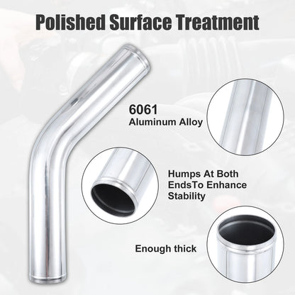 Aluminum Alloy Intake Tube 45 Degree for
