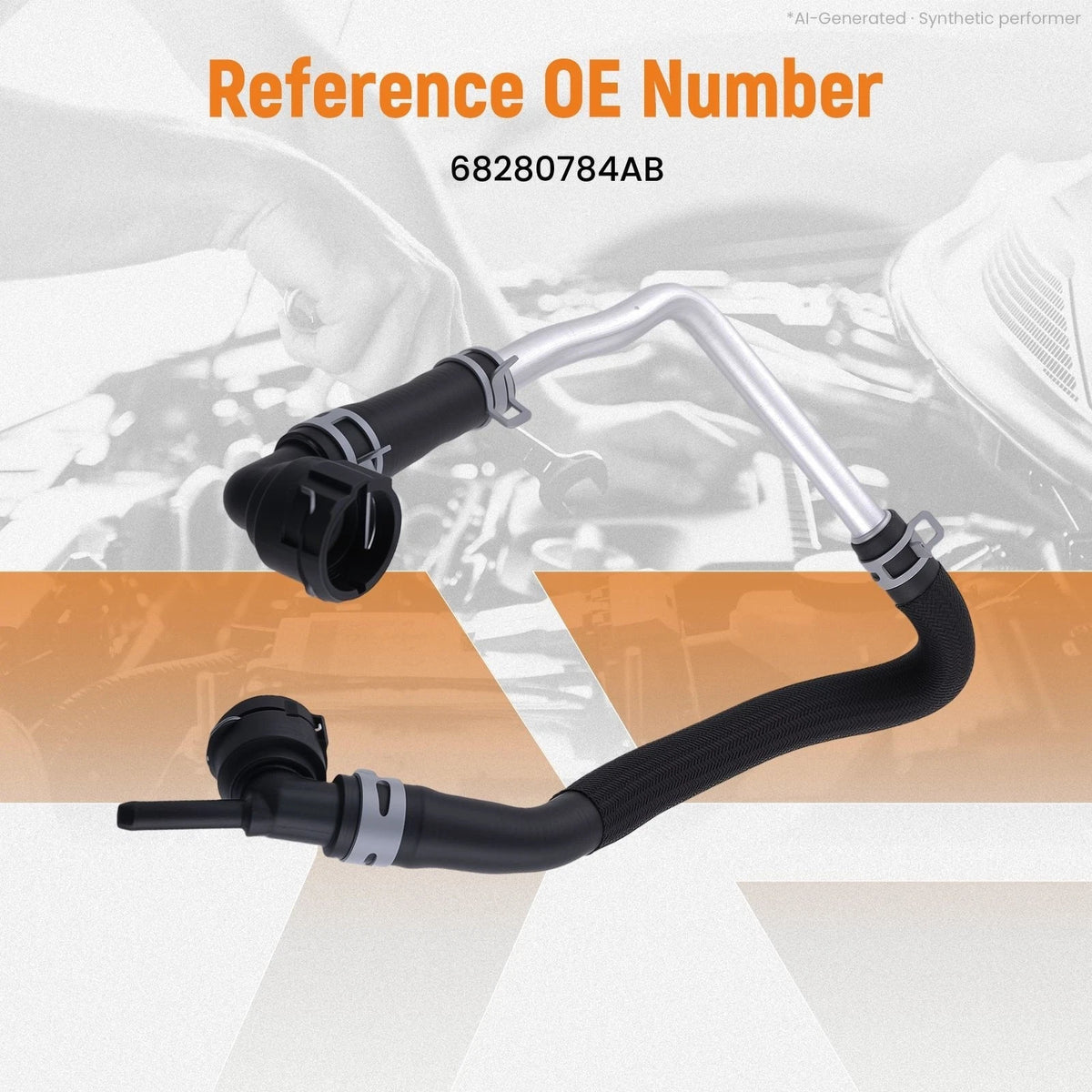 HVAC Heater Hose Kit for Jeep Wrangler (2018–2021) 68280784AB