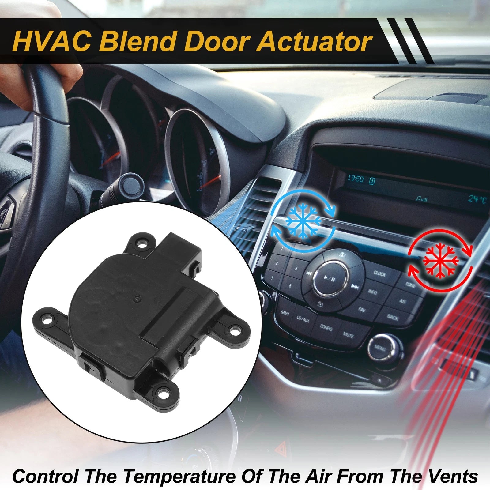 HVAC Heater Blend Door Actuator Replacement for Hyundai Tucson (2016–2021)