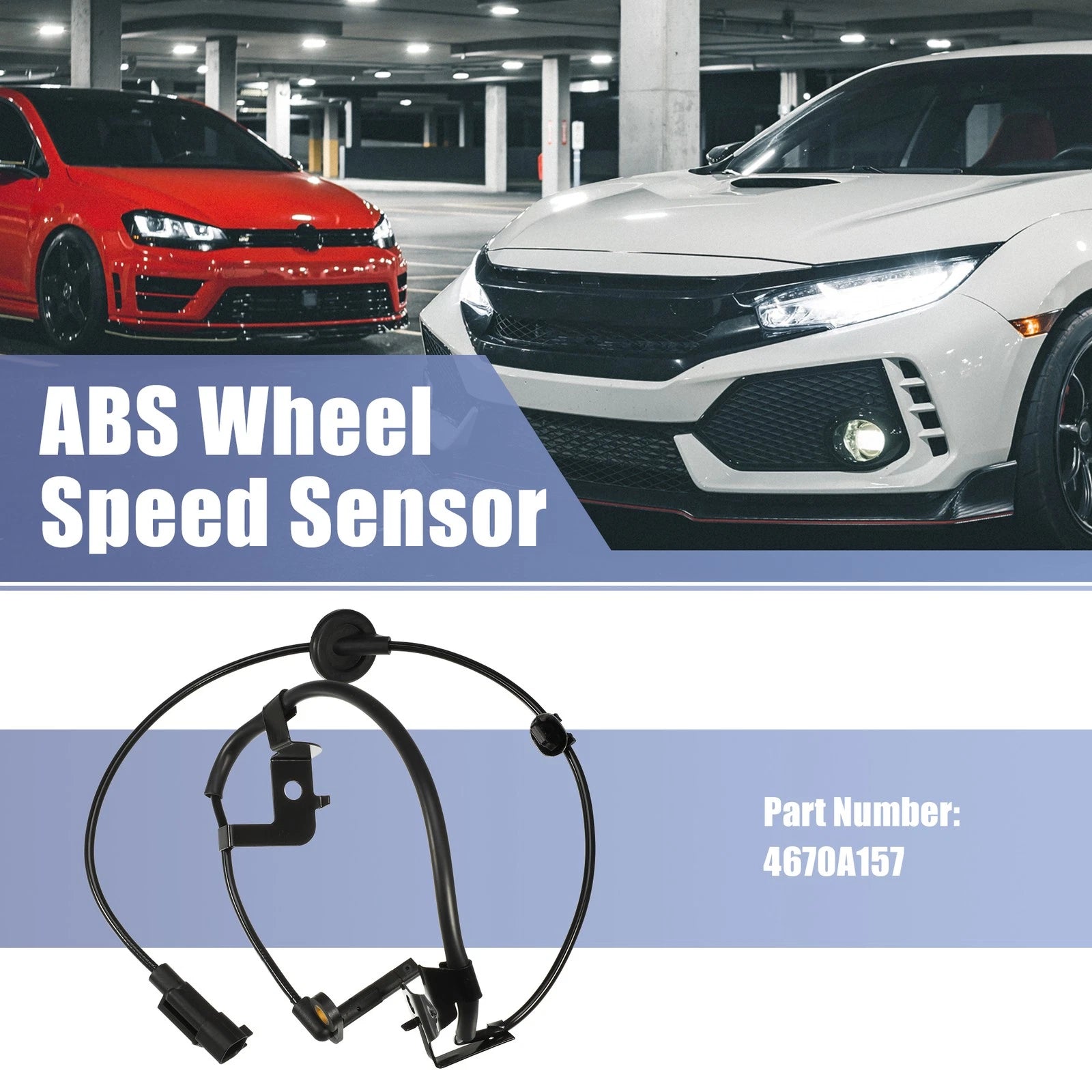 Rear Left ABS Wheel Speed Sensor Replacement for Mitsubishi Lancer (2009–2010)