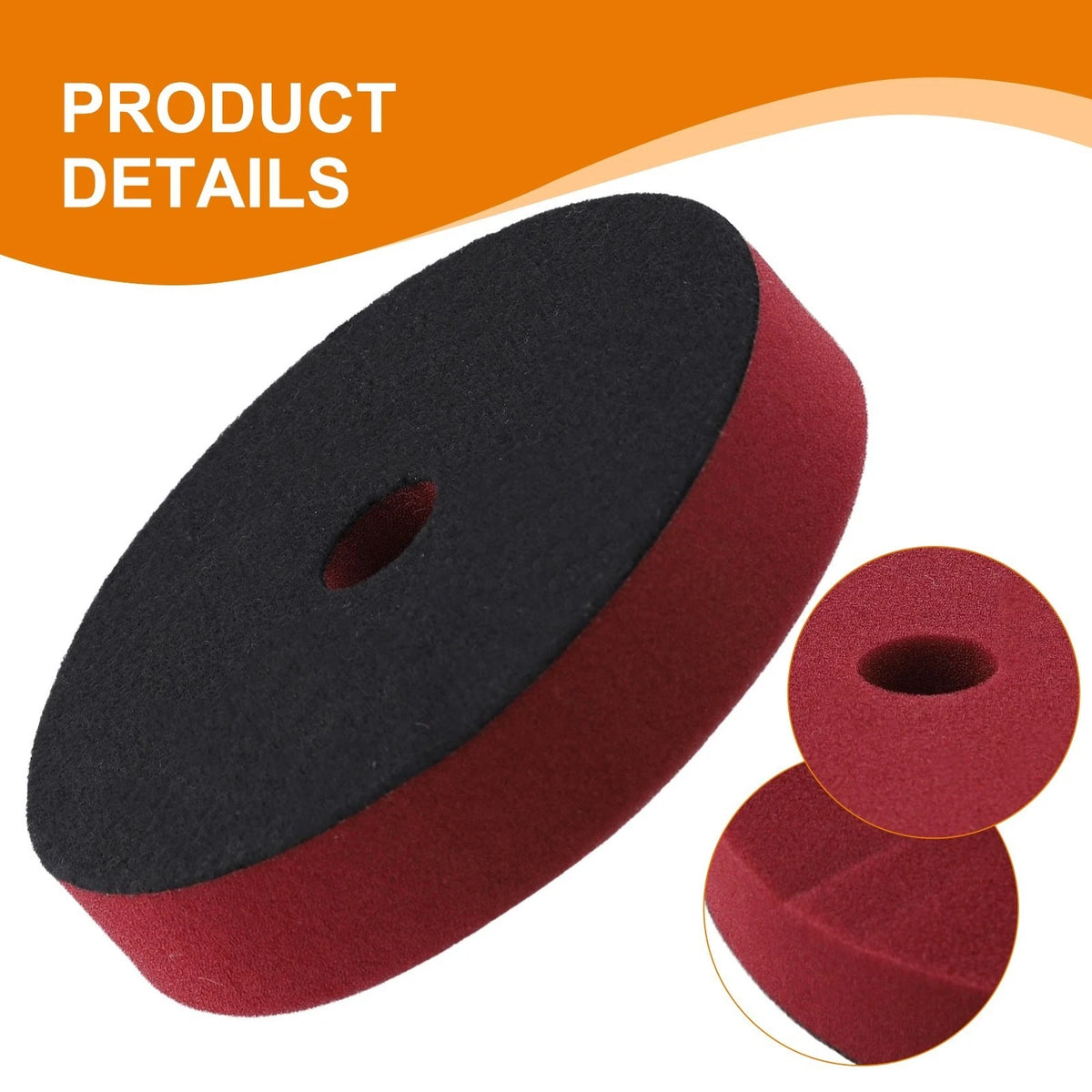 7in Sponge Buffing Pads Set for Car Polishing and Buffing