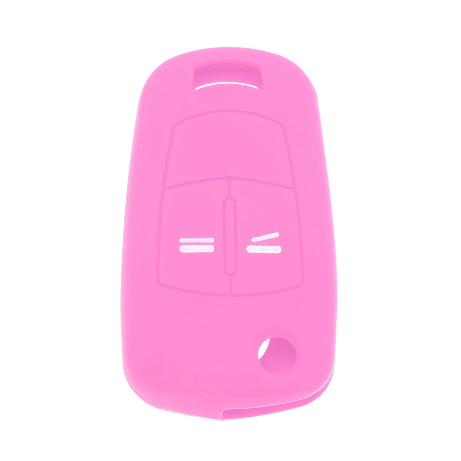 Pink Silicone Key Case for Opel Corsa D (2006–2014) - 2 Buttons