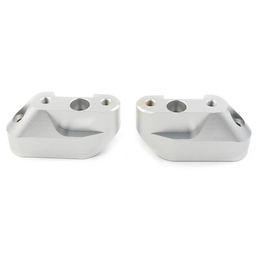 Handlebar Mounts Clamps Risers for BMW R1200RS (2014–2018) Silver