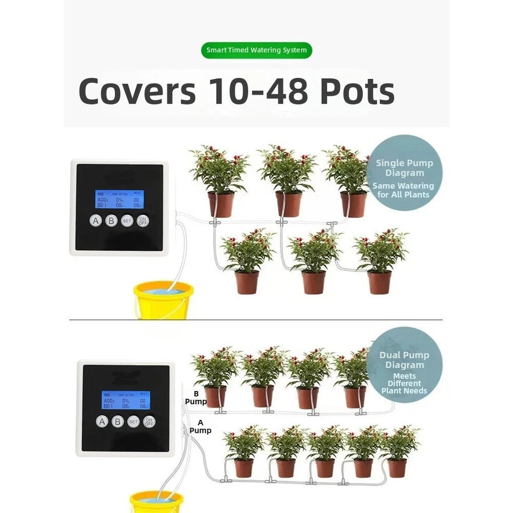 Dual Pump Automatic Watering System for Indoor Irrigation