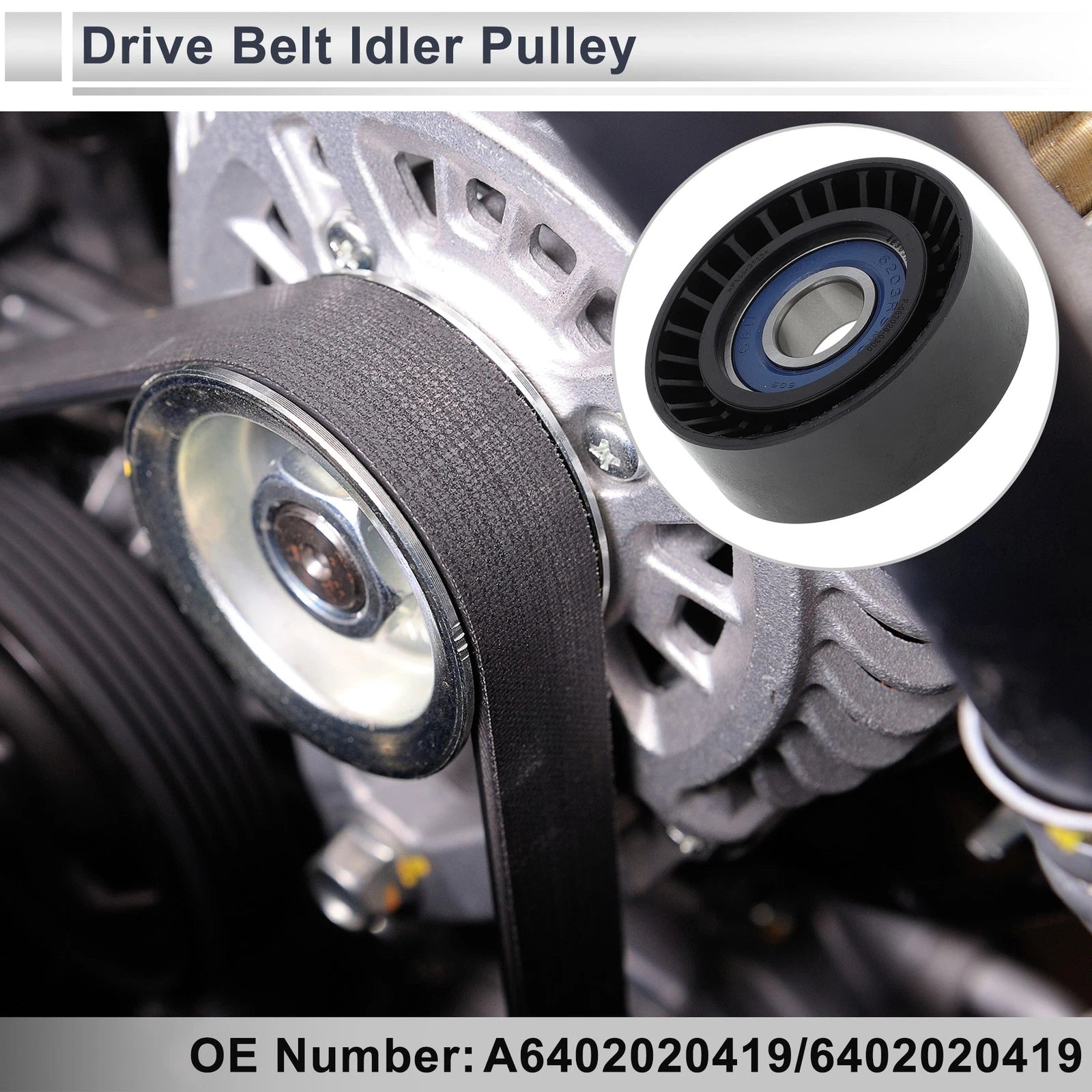 Drive Belt Idler Pulley for Mercedes-Benz A-Class (1997–2001) Replacement