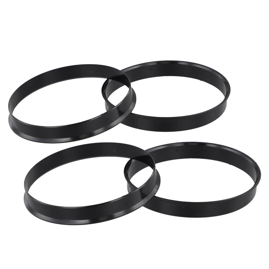 Set of 4 Hub Centering Rings 74.1 x 72.6 mm for Secure Setup