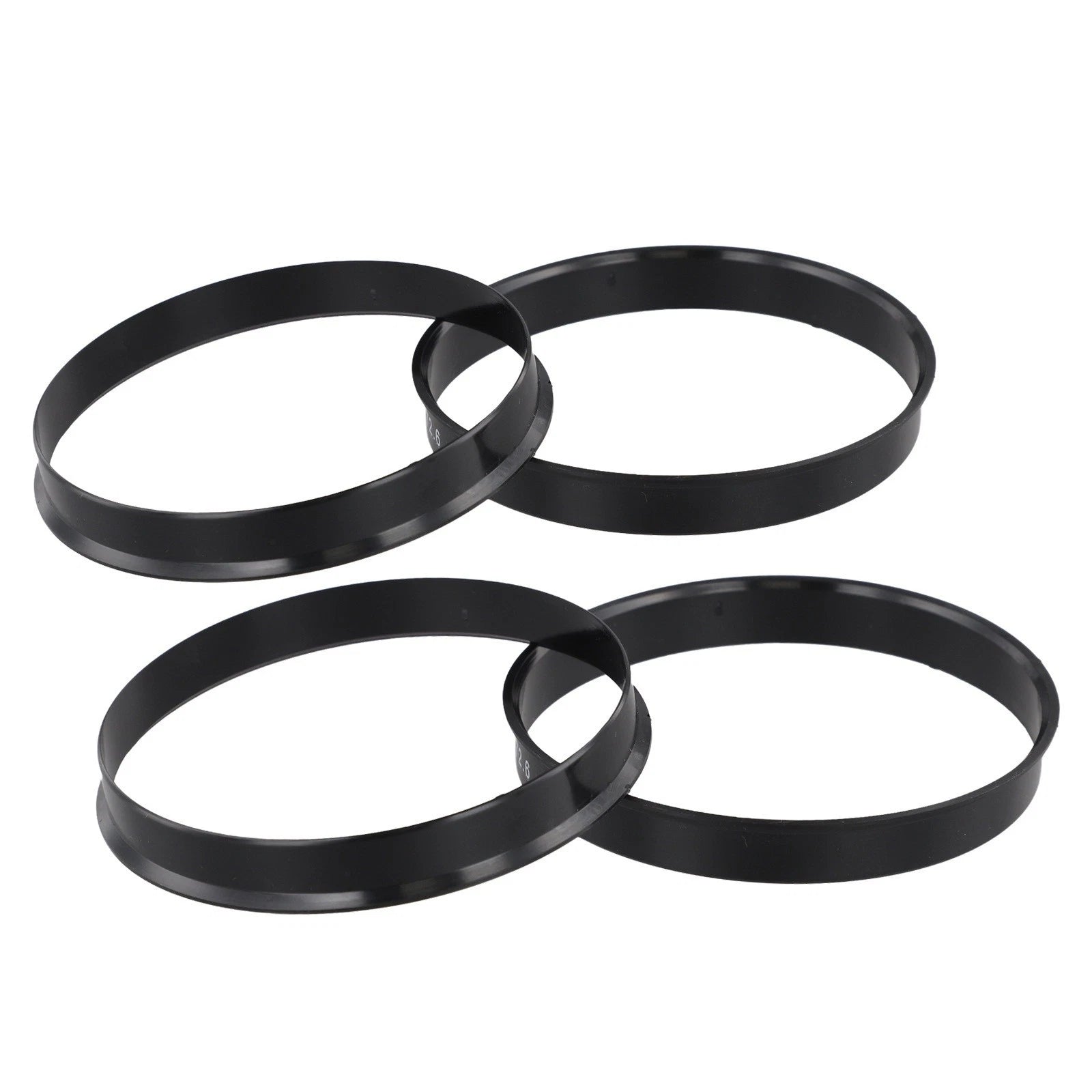 Set of 4 Hub Centering Rings 74.1 x 72.6 mm for Secure Setup