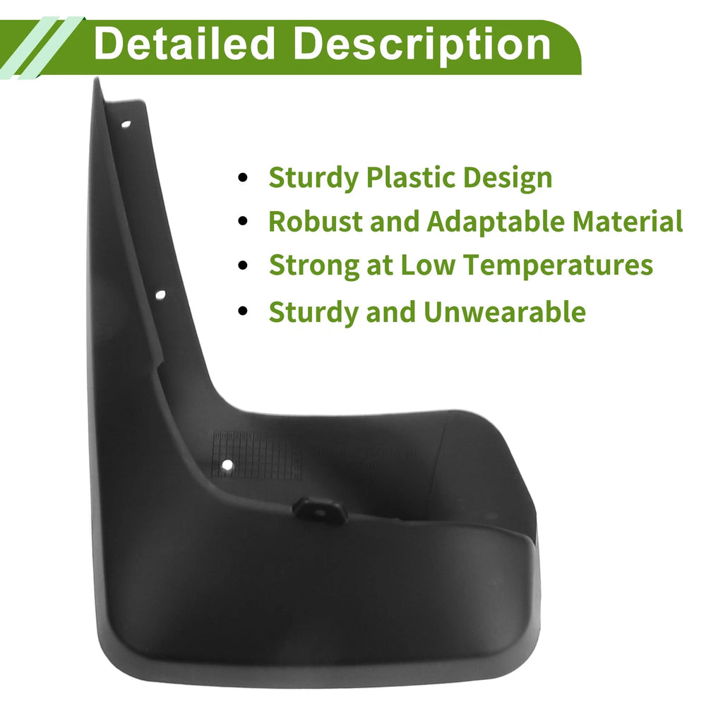 Mud Flaps Splash Guards 1 Set Mud Guards for Dodge Town & Country (2011–2017)