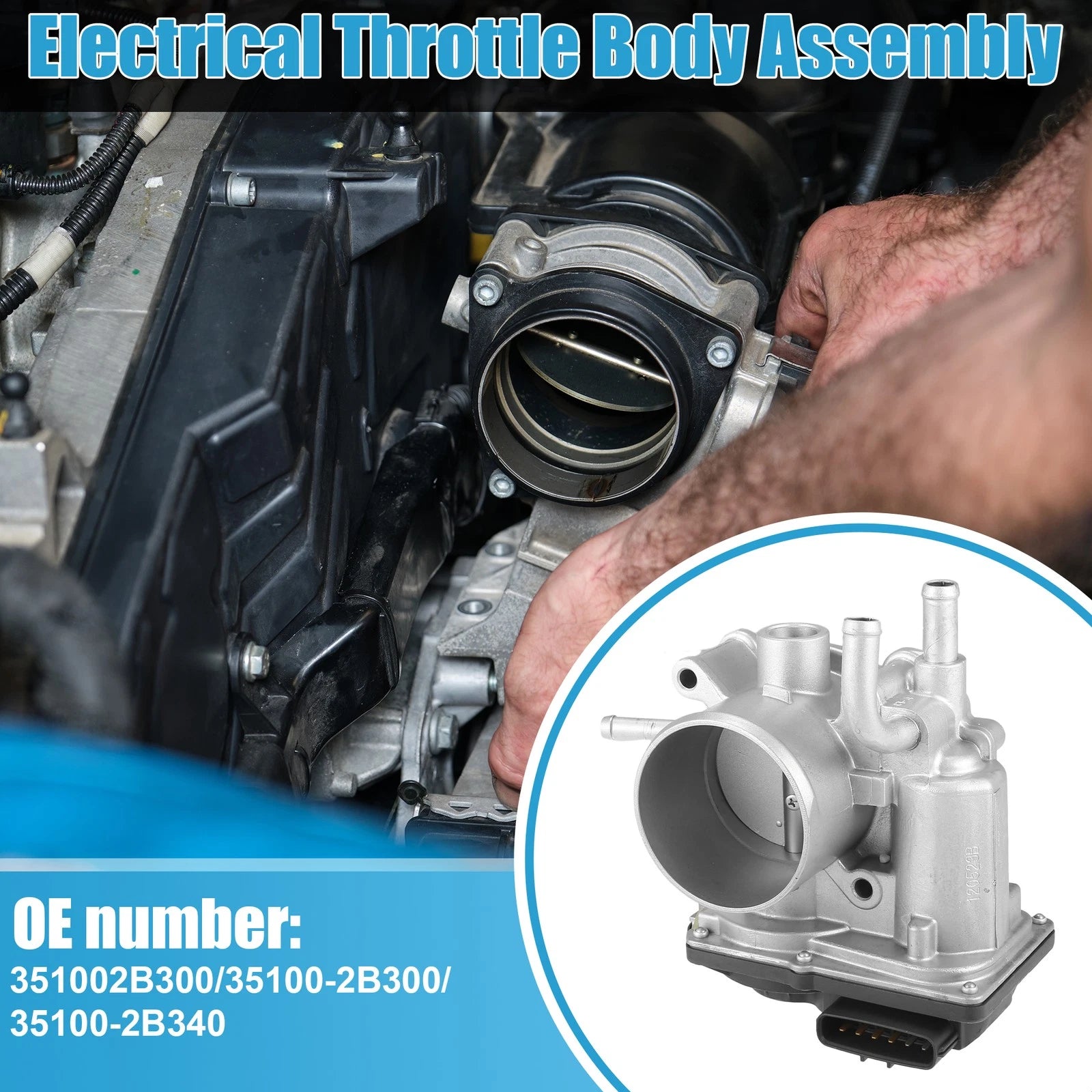 Throttle Body Assembly Replacement for Hyundai Veloster 1.6 GDI (2011–2017)