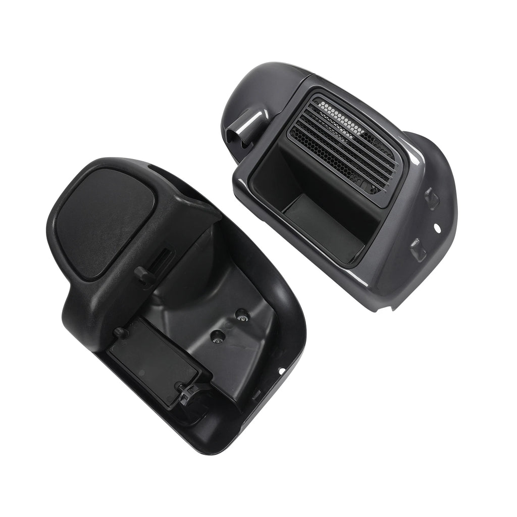 Lower Vented Fairings for Harley Electra Glide (2014–2023) Gauntlet Gray Metallic