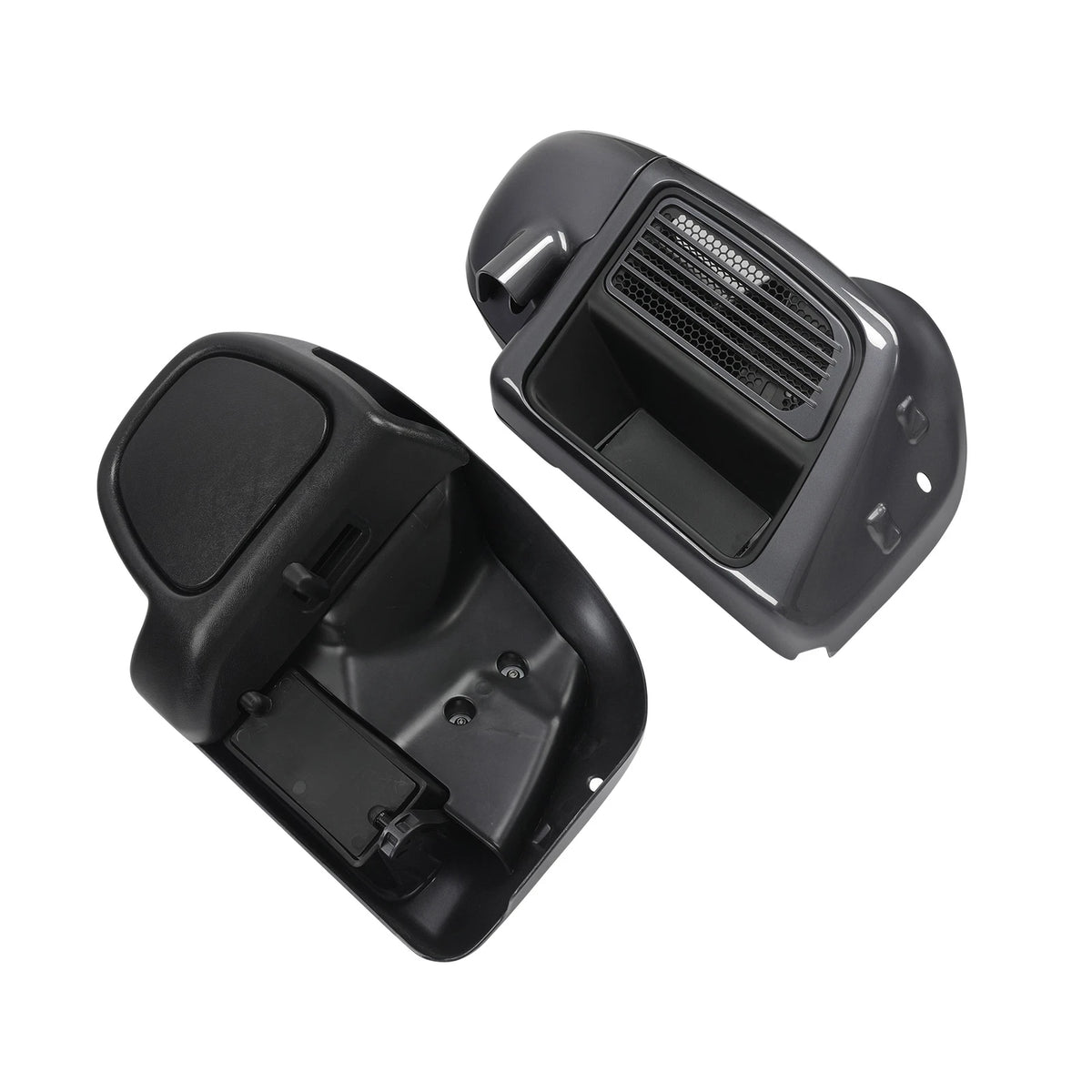 Lower Vented Fairings for Harley Electra Glide (2014–2023) Gauntlet Gray Metallic