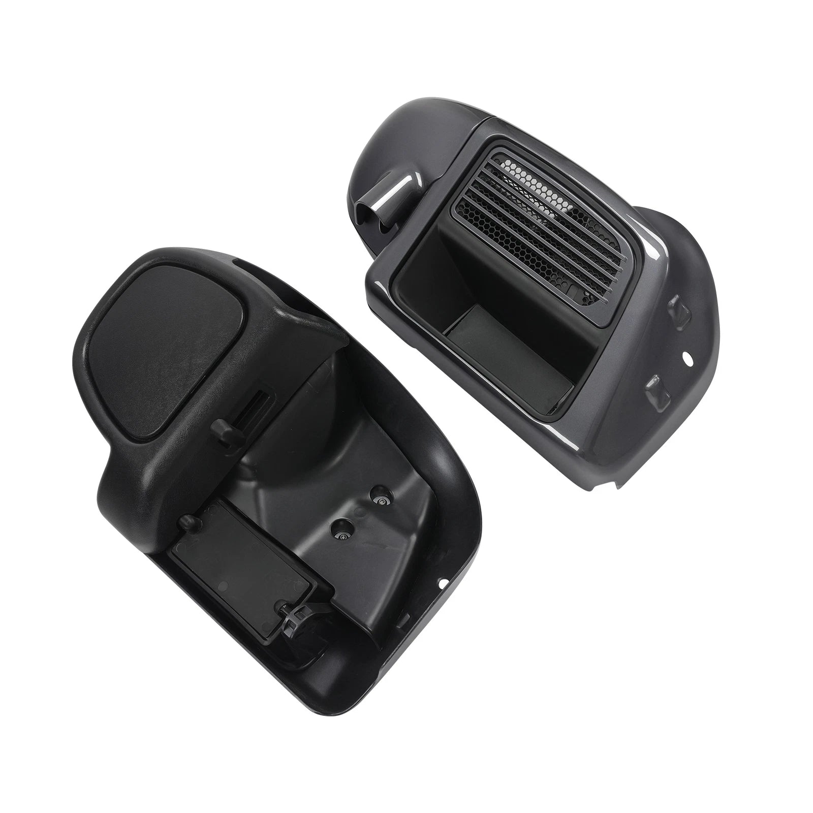 Lower Vented Fairings for Harley Electra Glide (2014–2023) Gauntlet Gray Metallic