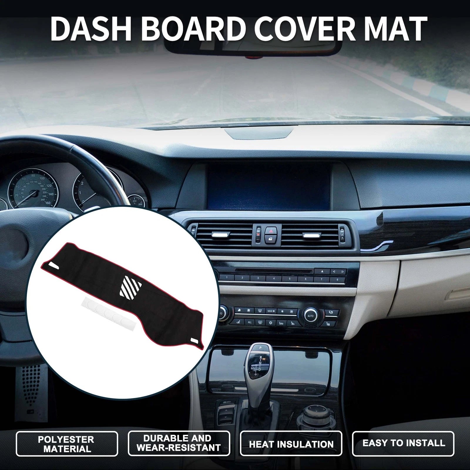 Dashboard Dash Cover Mat Replacement for BMW 5 Series F10 F11 2010-2017