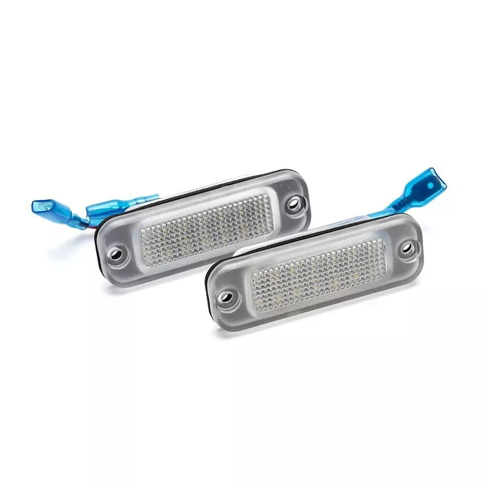 2Pc LED White License Plate Light for Mercedes Benz G-Wagon W463 (2012–2024)