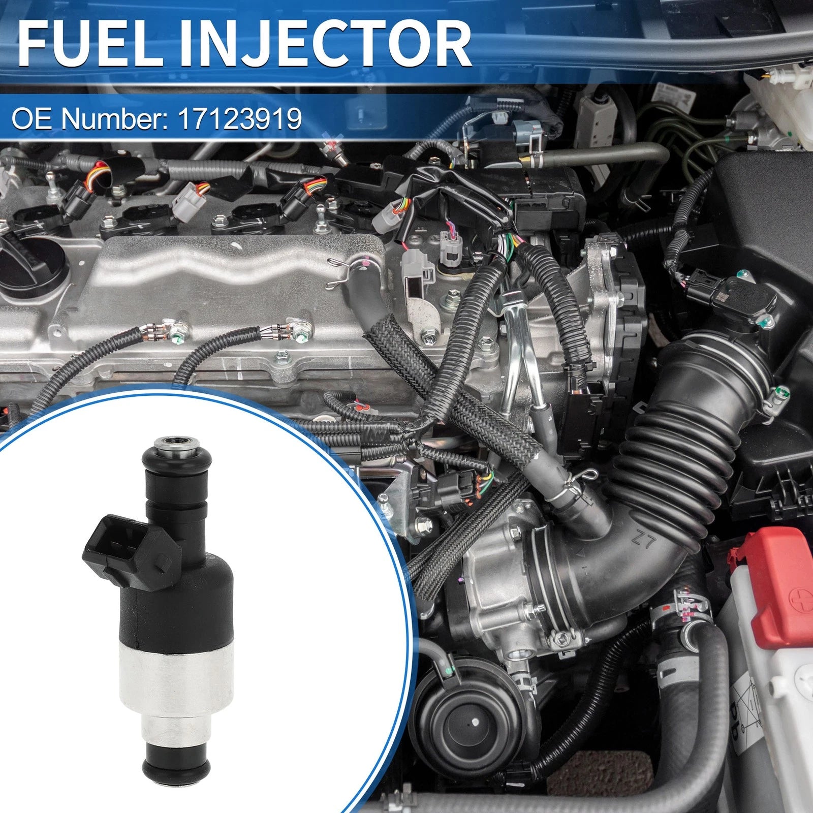 Fuel Injector Replacement for Chevrolet Corsa 1.8 (1996–1998) 1 Pack Black