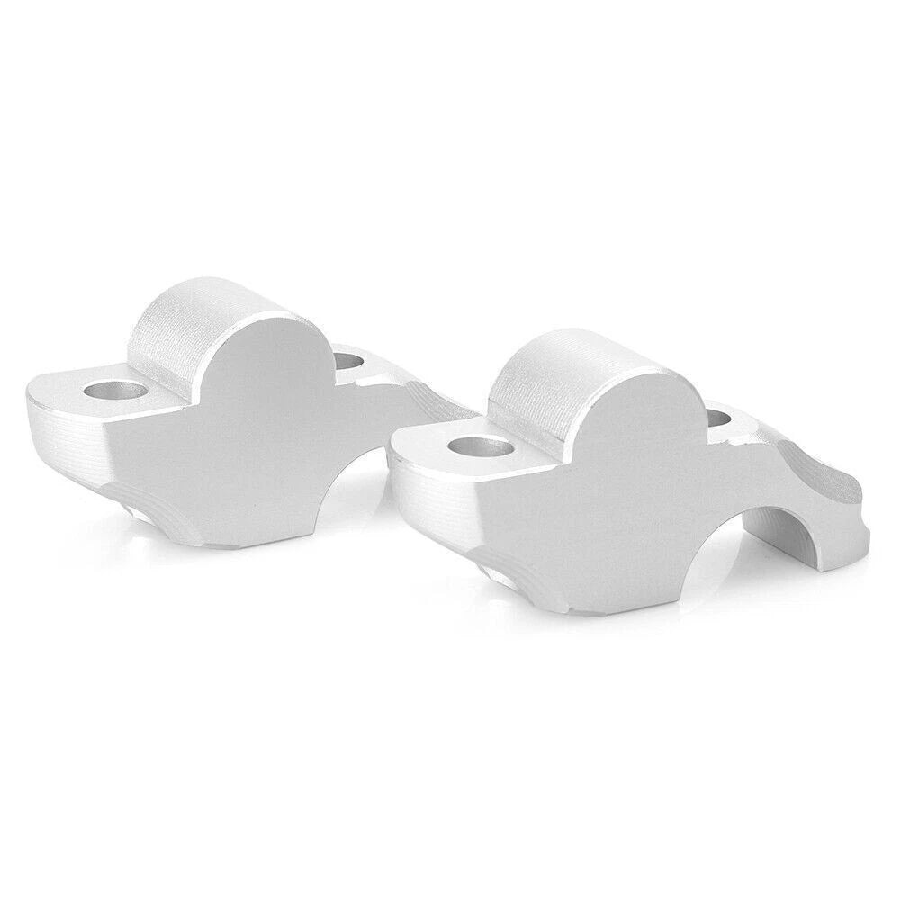 8mm Handlebar Riser Adapter for BMW R Nine T (2014–2015) Silver