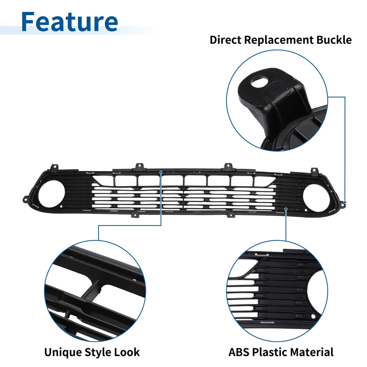 Lower Grille for Kia Forte (2019–2021) - 1 Pcs Bumper Cover Grille